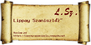 Lippay Szaniszló névjegykártya